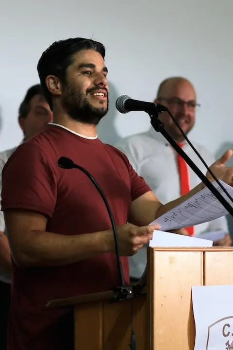 Ubaldo Cerqueiro presentando o 40 aniversario do Lira CF-Foto-Nunegraphy