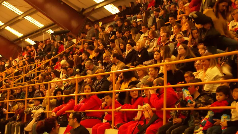 Ateigado pavillon para o Entroido de Fisterra