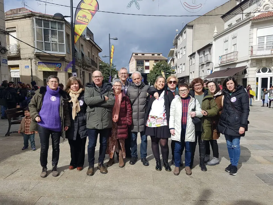 Comitiva dfo BNG de Carballo en Verin