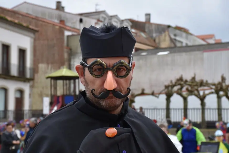 Victor Castineira disfrazouse Entroido de Cee 2020-Foto-Rafa Quintans
