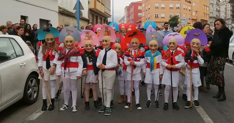 Peliqueiros no Entroido de Laxe