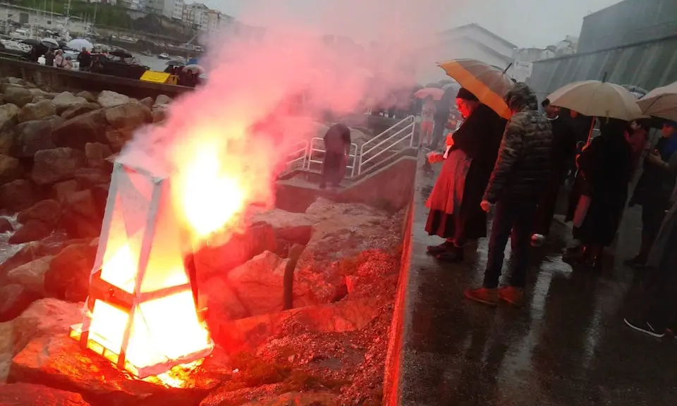 Queima do Faustino no Enterro de Entroido de Malpica 2020