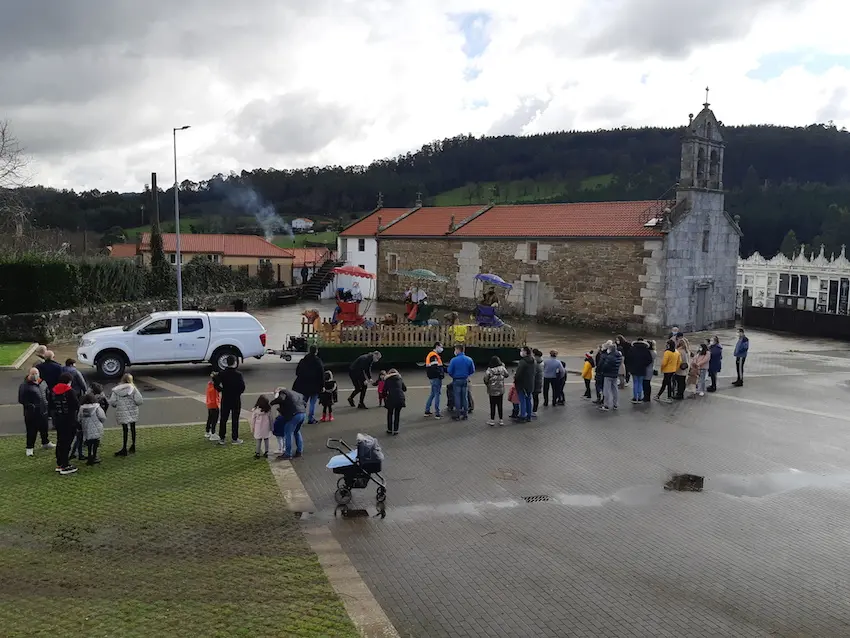 Cabalgata dos Reis Magos na Praza da Areosa (Vilaño)-Laracha