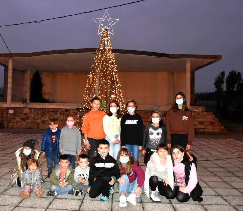 Cativada de Lires coa arbore de Nadal
