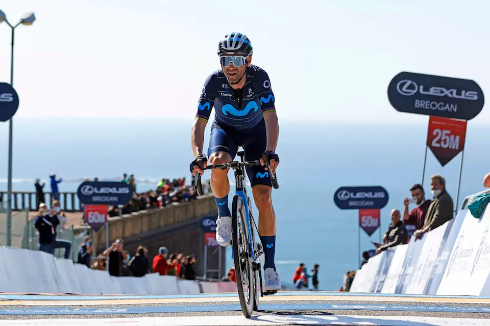 Gran Camino 2022 - 1st Edition - 2nd stage Bertamirans - Mirador do Ezaro 182 km - 25/02/2022 - Alejandro Valverde (ESP - Movistar Team) - photo Luis Angel Gomez/SprintCyclingAgency©2022