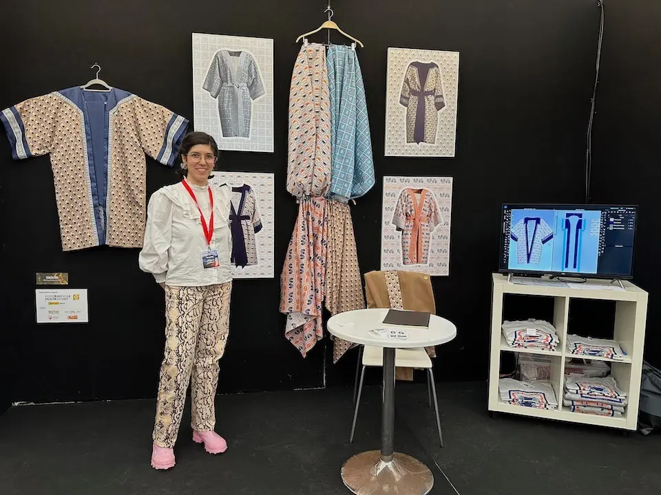 Teresa Bua na Mostra do Encaixe