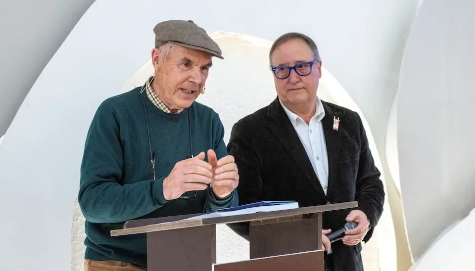 Xan Fernandez Carrera e Marcial Mouzo na Mostra do Encaixe