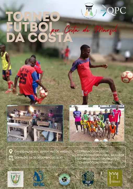 Cartel Torneo Solidario Futbol da Costa - Costa de Marfil