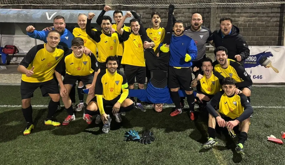 o Sporting Seaia tras vencer ao UD Cerqueda