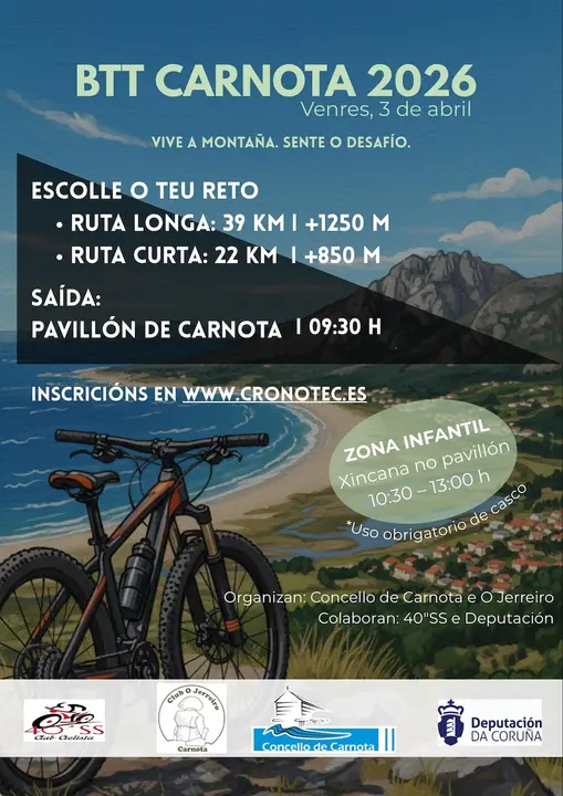 Cartel BTT 2026 Carnota