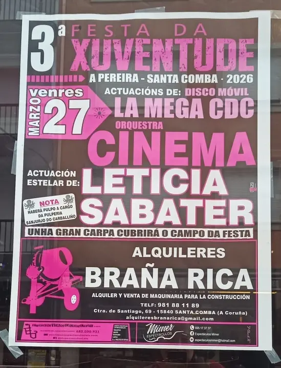 Festa da Xuventude da Pereira-Sabta Comba-Marzo 2026