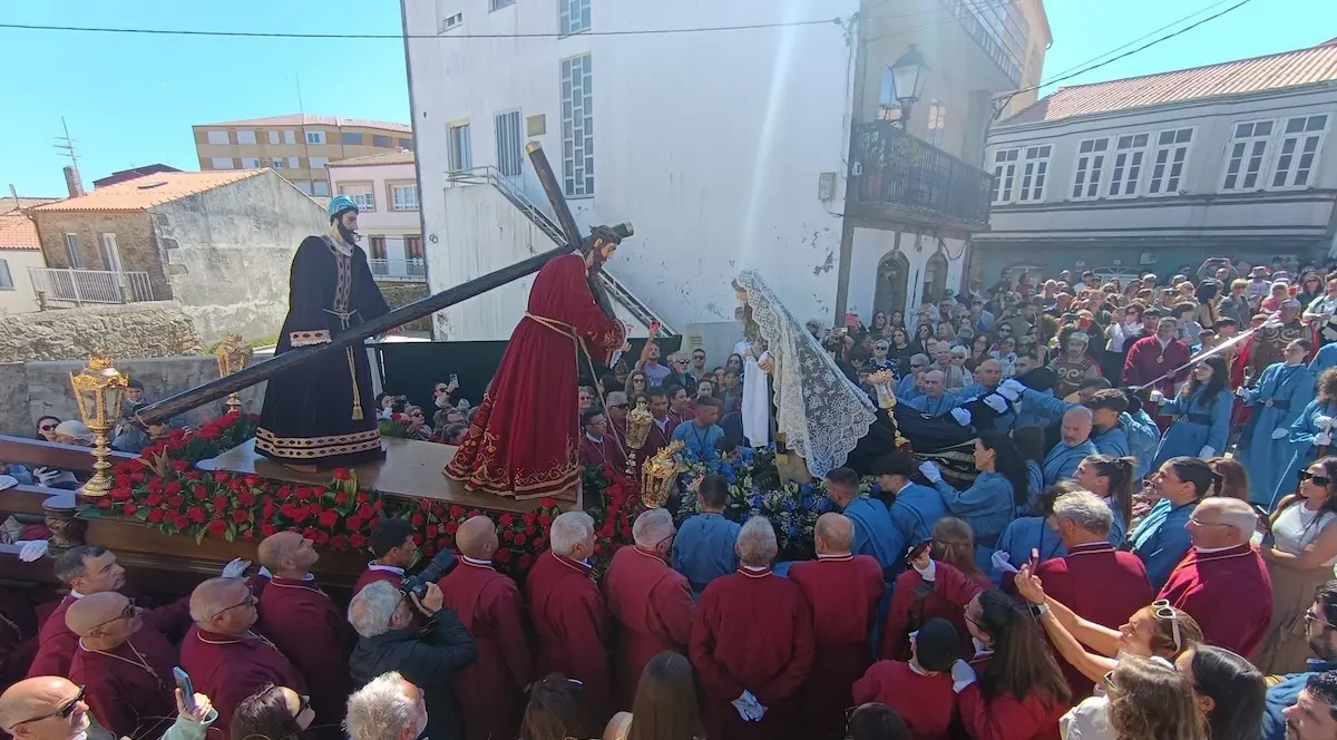 Procesion do Santo Encontro na Semana Santa de Fisterra 2026