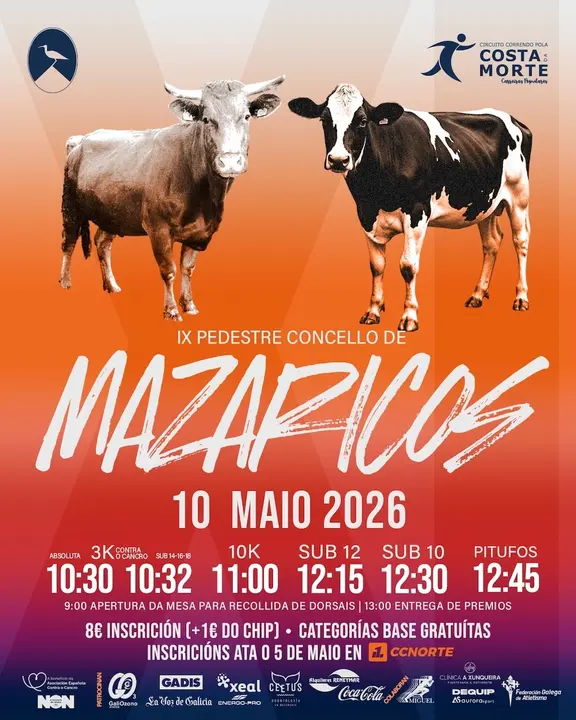 Carreira Correndo pola Costa da Morte en Mazaricos