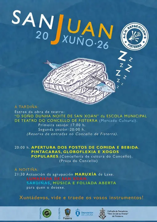 San Xoan de Fisterra cos Rapacollons