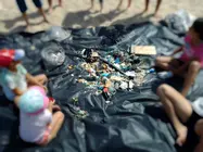 Lixo Plastico recollido en Mar de Fora