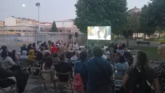 Cine na rua en Choris.Carballo