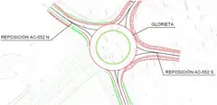 Proxecto da rotonda en Berdoias