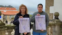 As concelleiras de Muros Elvira Núñe e Maruxa Martínez