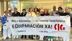 Traballadores limpeza Hospital CIG