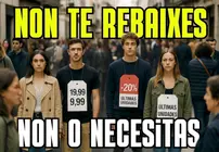 Campaña de Sensibilización Anti-Black Friday-Fonte-Alba Louro con IA