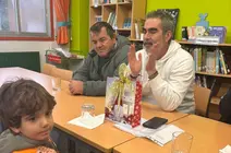 Nadal Solidario cos usuarios de Sor Eusebia no CEIP Vilarmide
