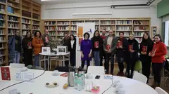 Camen Valiña no IES de Baio