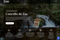 CARTEL ZAS - O Concello de Zas presentará este sábado a súa nova páxina web municipal