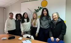 Psicologas de Vieiro coas xegas de estudio dos IES de Carballo