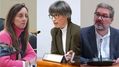 Paloma Castro PSOE Angeles Suarez PP e Oscar Insua BNG no Parlamento