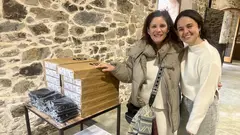 Ines Silva do Coliving de Laxe cos novos equipos