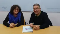 Cristina Vazquez del Prisco e Oscar Insua polo BNG de Laxe