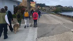 andaina pola Via Celtica na Ponte do Porto