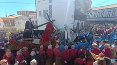 Procesion do Santo Encontro na Semana Santa de Fisterra 2026