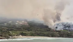Incendio en Caion