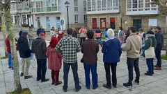 Concentracion en Corcubion contra a guerra imperialista 2