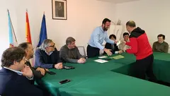 Pago da eolica Eurus as entidades de Mazaricos polo parque eolico A Ruña II