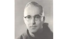 O frade Lino Gómez Canedo.Foto-Revista Nos