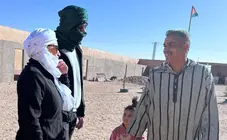 Eva e Alvaro no Sahara