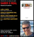 PRESENTACIÓN EN CARBALLO do libro SABER O REAL. PEZAS DE FILOSOFÍA, de Miguel Ángel Martínez Quintanar