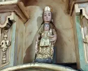 Talla románica da Virxe que se atopa na igrexa de Valenza