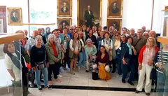 Visitantes da COMUNIDADE MADRID no Museo Fernando Blanco