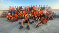 Jerreiros de Carnota de festa de fin de temporada