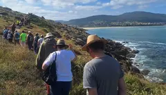 Máis de 60 persoas descubren as raíces xeolóxicas de Galicia nun roteiro entre Corme e Ponteceso Ines