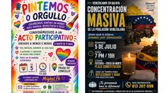 Fisterrra celebra un domingo de Orgullo e de compromiso con Venezuela 