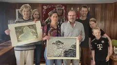 A familia do artista alemán Theodor Schücker cede a %22Colección Malpica%22 ao concello malpicán