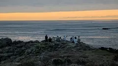 Eclipse no Rocundo nublado