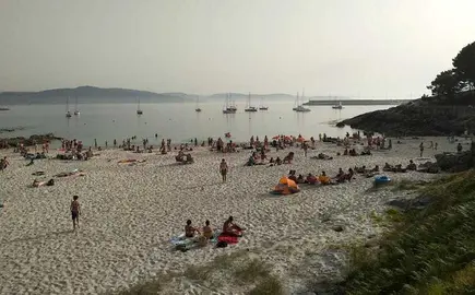 Imaxe da praia do Osmo o pasado verán