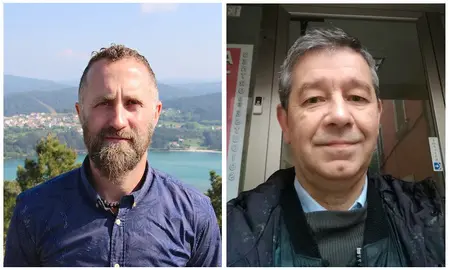 David Cancela do BNG e Juan Ramon Varela do PSOE de Cabana