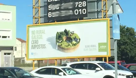 Valla publicitaria polo rural