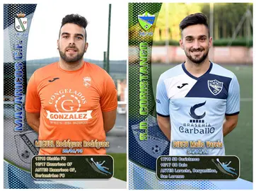 Miguel do Mazaricos e Diego Mallo do Coristanco os Premios Pombo do FutboldaCosta